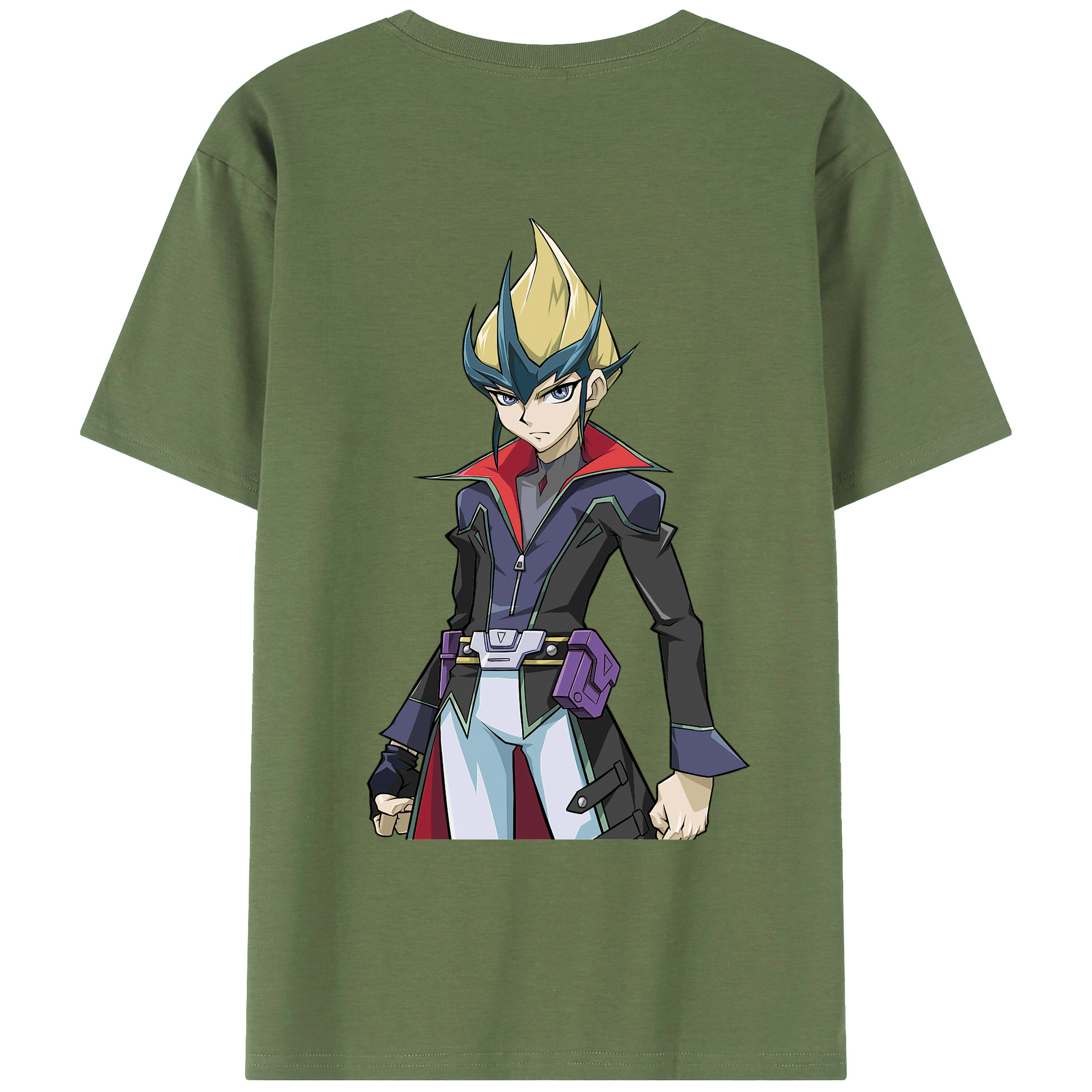 （画像用） 遊☆戯☆王 Yu-Gi-Oh! 綿100％ メンズ半袖Tシャツ（バックプリント） 通気性